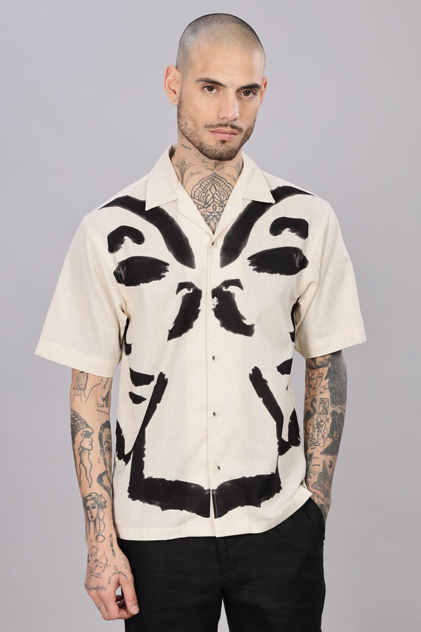 ORGANIC LINEN CUBAN SHIRTS HALF SLEEVE