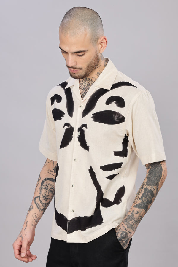 ORGANIC LINEN CUBAN SHIRTS HALF SLEEVE