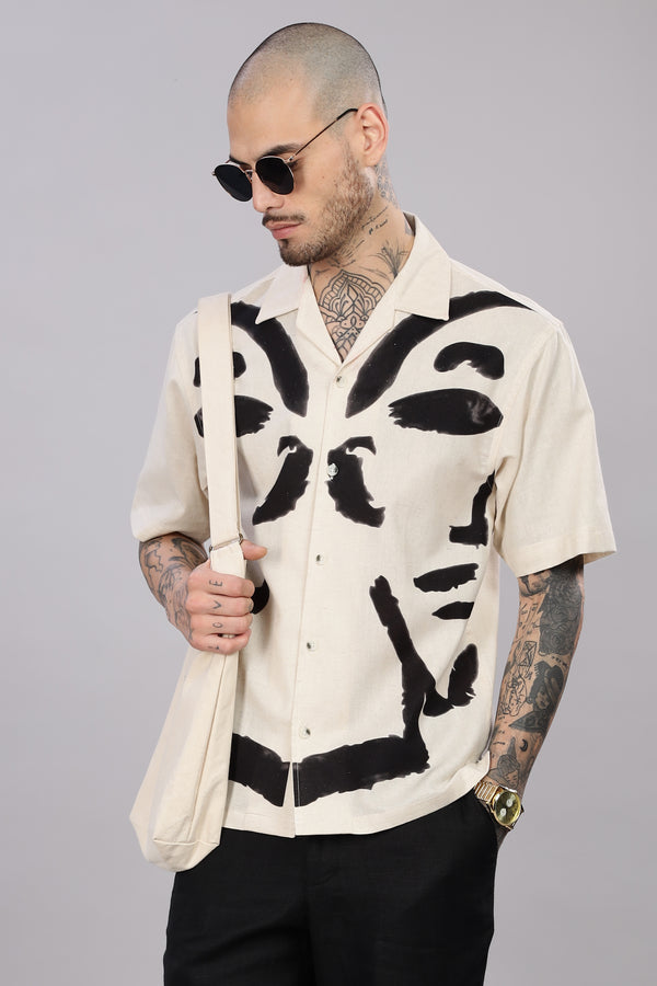 ORGANIC LINEN CUBAN SHIRTS HALF SLEEVE