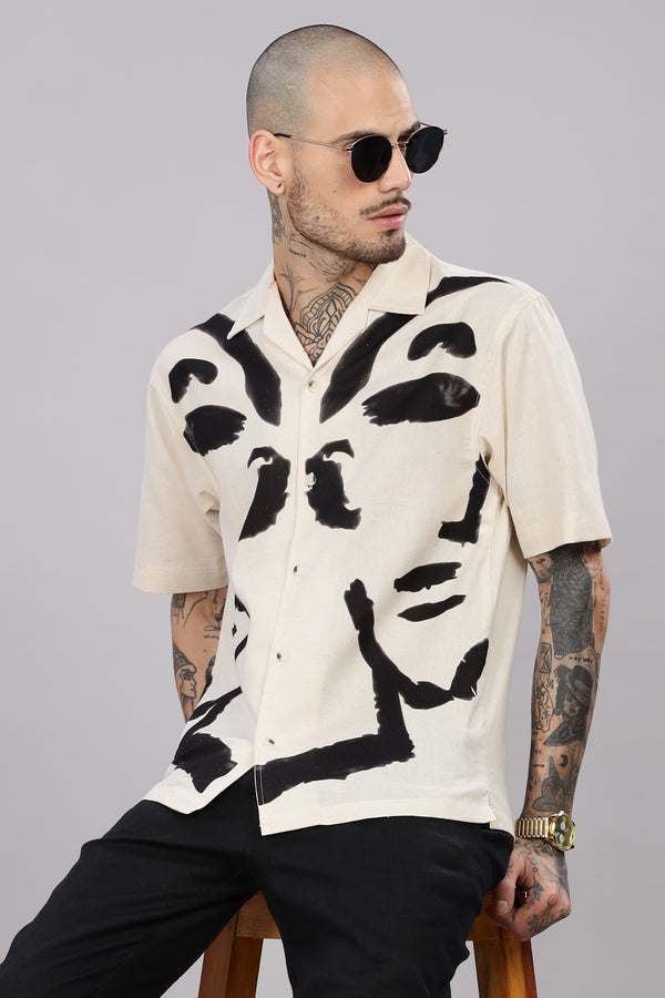 ORGANIC LINEN CUBAN SHIRTS HALF SLEEVE