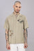 BLENDED LINEN CUBAN SHIRT HALF SLEEVE